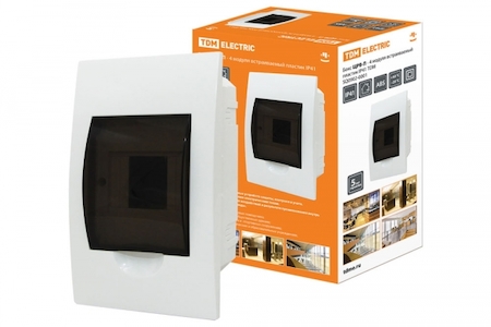 TDM ELECTRIC SQ0902-0001 Бокс ЩРВ-П-4модуля встраиваемый пластик IP41 TDM